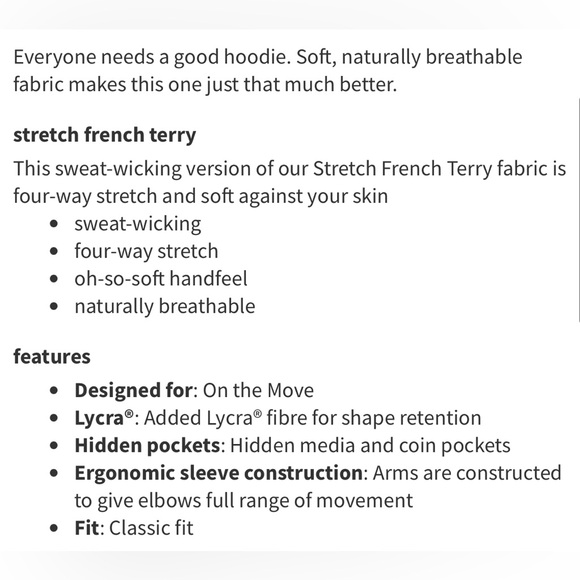 Lululemon Men's City Sweat Pullover Hoodie - Small - black tan hooded sweatshirt - Picture 5 of 15